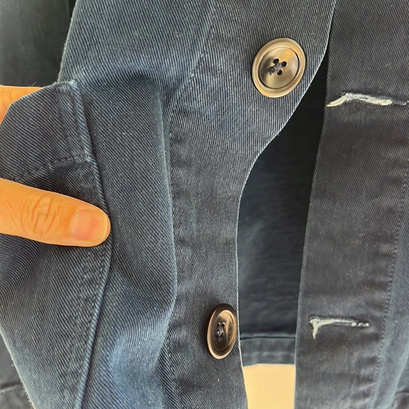 Older Brother XXS overdyed indigo Chore Jacket - Picture 3 of 4